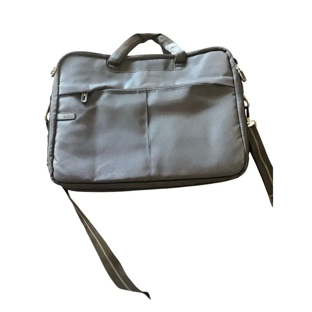 Dell Laptop Messenger Bag Black Padded Shoulder Case Briefcase Carrying Case